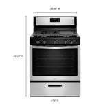 Whirlpool® 5.1 Cu. Ft. Freestanding 5-Burner Gas Stove