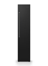 18" W. Integrated Column Door Panel - RVL Black Glass Right Hinge