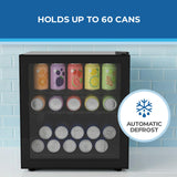 Avanti Beverage Center, 60 Can Capacity, in Black (AVBC17F2PG)