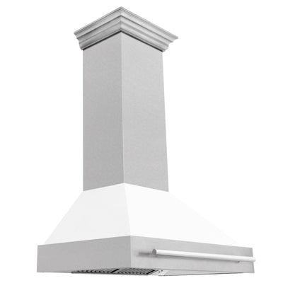 ZLINE 36 in. DuraSnow Stainless Steel Range Hood with DuraSnow Shell (8654SNX-36) [Color: White Matte]