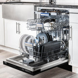 ZLINE 24" Tallac Series 3rd Rack Dishwasher with Traditional Handle, 51dBa (DWV-24) [Color: White Matte]