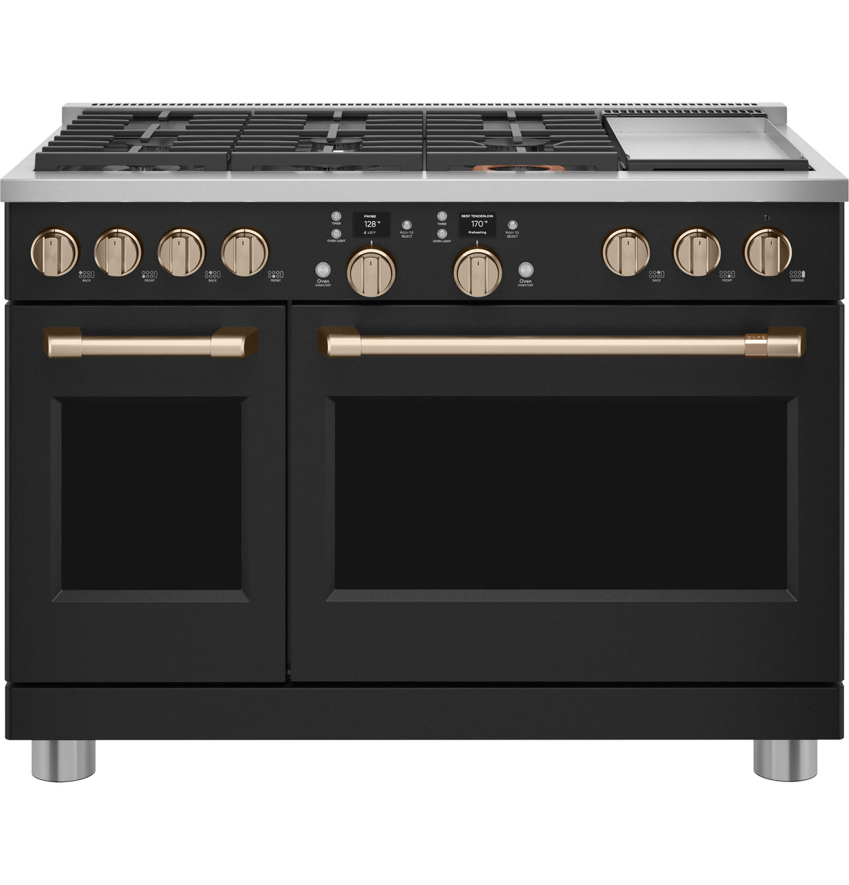 Café™ 48" Smart Dual-Fuel Commercial-Style Range with 6 Burners and Griddle (Natural Gas)