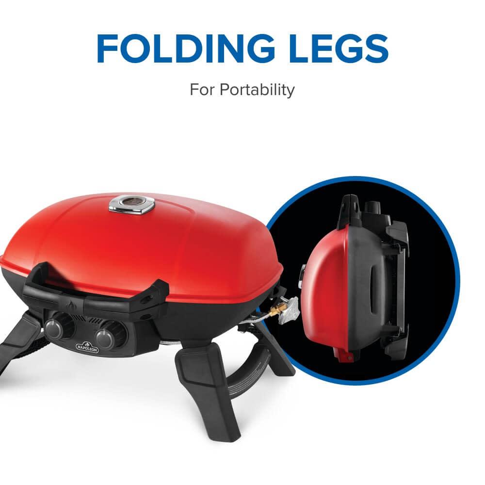 TravelQ 285 with Griddle , Propane, Red