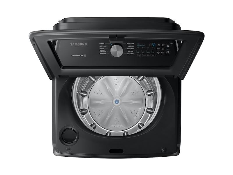 WA7200 5.4 cu. ft. Top Load Washer with Active WaterJet in Black Stainless Steel