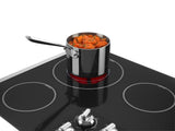 36-inch Wide Electric Cooktop with Dual-Choice Elements