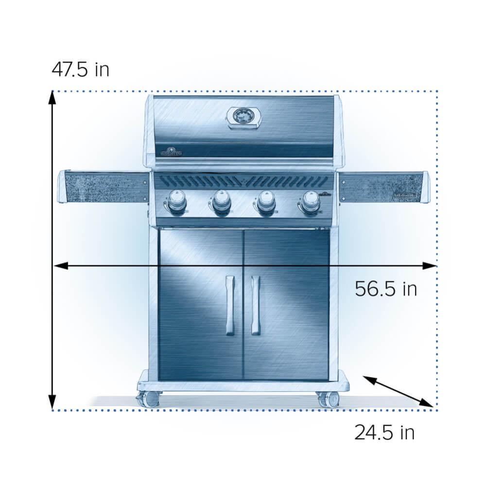 Rogue 525 Gas Grill , Natural Gas, Black