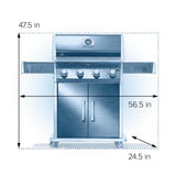 Rogue 525 Gas Grill , Natural Gas, Black