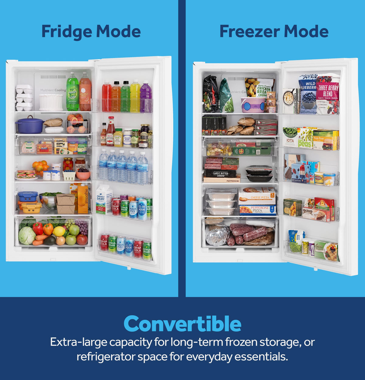 GE® ENERGY STAR® 14.3 Cu. Ft. Smart Garage Ready Convertible Upright Freezer