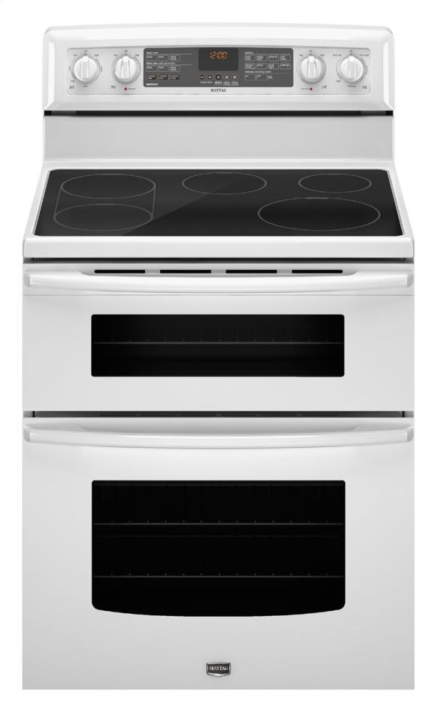 6.7 cu. ft. capacity double oven electric range with Dual-Choice element