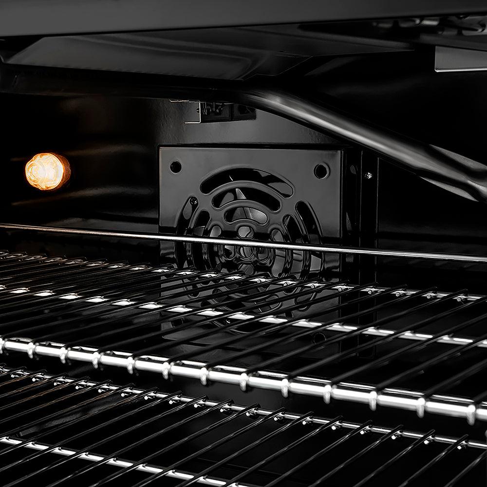 ZLINE Autograph Edition 48 in. 6.7 cu. ft. Paramount Double Oven Gas Range with 8 Burner Cooktop in Black Stainless Steel and Champagne Bronze Helix Handles and Knob Accents (SGRBZ-48-KCB)