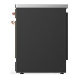 ILVE UMIB30NR3MGP Majestic III 30 inch Induction Range with 4 Elements, 4 cu. ft. Oven Capacity (Triple Glass Door, Graphite Matte, Copper)