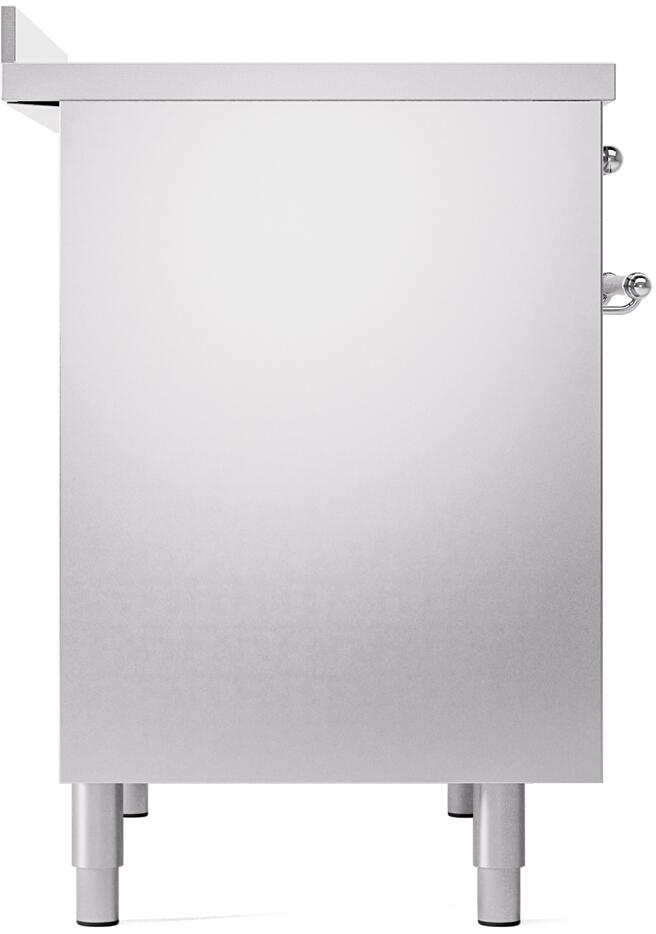 Nostalgie II 40 Inch Electric Freestanding Range in Stainless Steel with Chrome Trim