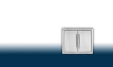 Medium Stainless Steel Double Door Set