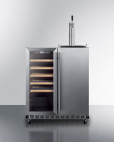 30" Wide Built-in Indoor/outdoor Combination Beverage Center/kegerator