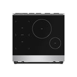 30 Inch Professional Induction Range With Tilt Panel Touch Control In Stainless Steel and Black  Gordon Ramsay Series