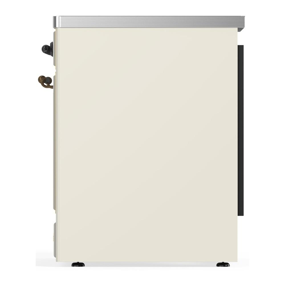 ILVE UMIB30QNR3AWB Majestic III 30 inch Induction Range with 4 Elements, 4 cu. ft. Oven Capacity (Solid Door, Antique White, Burnished)