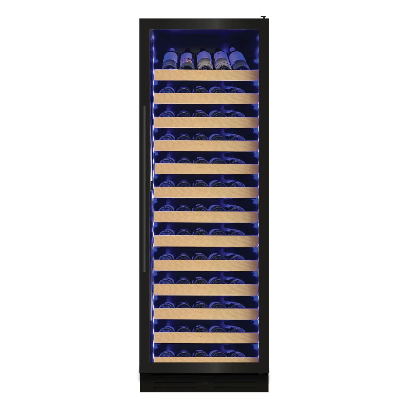 Tall Single Zone Wine Black Glass