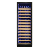 Tall Single Zone Wine Black Glass