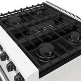 30 Inch Professional Gas Range In White