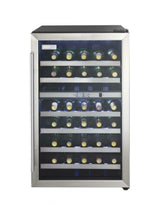 Danby Designer 38 Bottle Free-Standing Wine Cooler in Black Stainless Steel