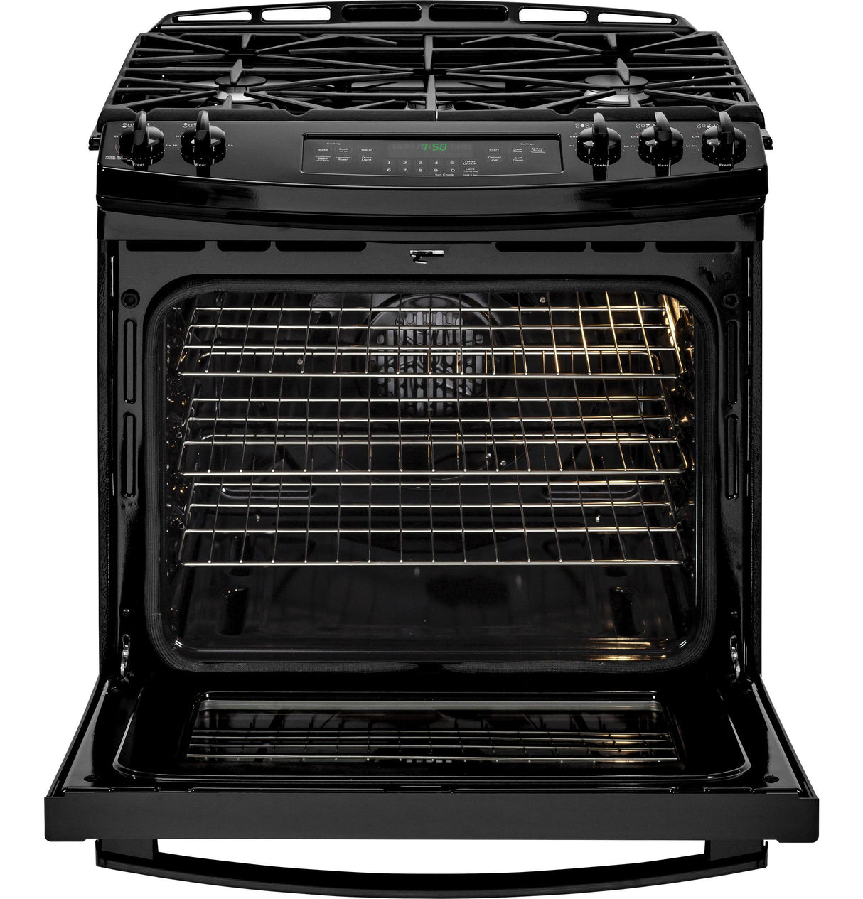 GE® 30" Slide-In Front Control Gas Range