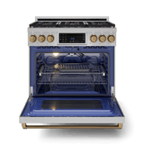 36 Inch Professional Lp Range With Tilt Panel Touch Control In Stainless Steel/bronze  Gordon Ramsay Series