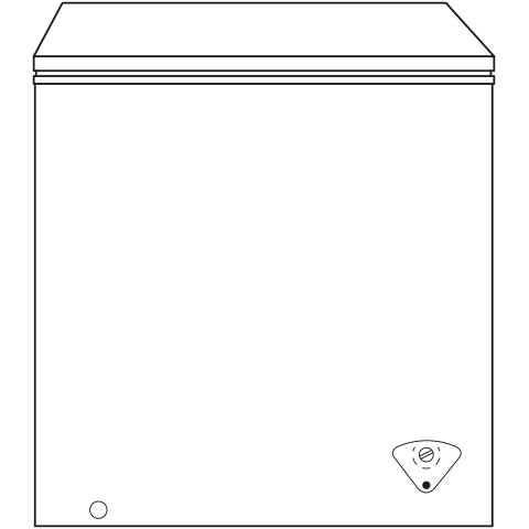 GE® 5.0 Cu. Ft. Manual Defrost Chest Freezer