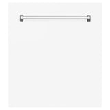 ZLINE 24" Tallac Series 3rd Rack Dishwasher with Traditional Handle, 51dBa (DWV-24) [Color: White Matte]
