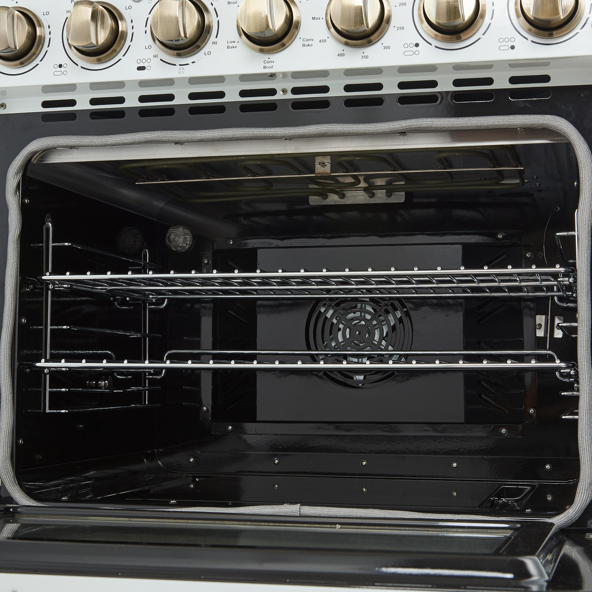 Forno Paolo 30-Inch Freestanding Electric Range, White, 4.38 cu.ft, True Convection Oven, Energy Efficient