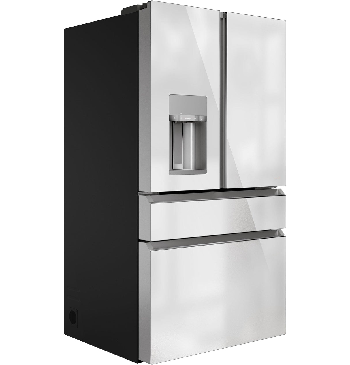 Café™ ENERGY STAR® 27.8 Cu. Ft. Smart 4-Door French-Door Refrigerator in Platinum Glass