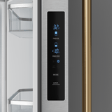 30 Inch 17.5 Cu Ft French Door Counter Depth Refrigerator With Ice Maker In Stainless Steel/bronze  Gordon Ramsay Series