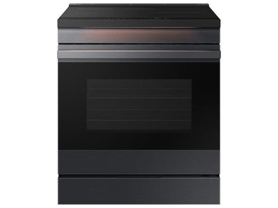 Bespoke 6.3 cu. ft. Smart Slide-In Induction Range with Ambient Edge Lighting™ & Air Sous Vide in Matte Black Steel