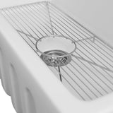ZLINE 36" Venice Farmhouse Reversible Fireclay Sink (FRC5122) [Color: White Gloss]