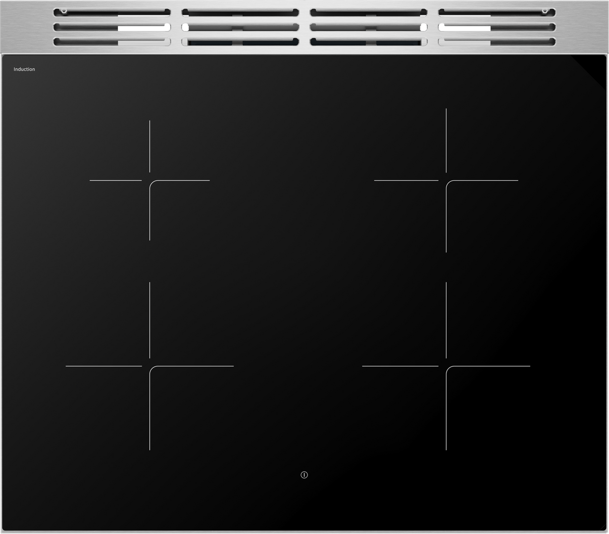 800 Series, Induction freestanding range cooker, Stainless steel