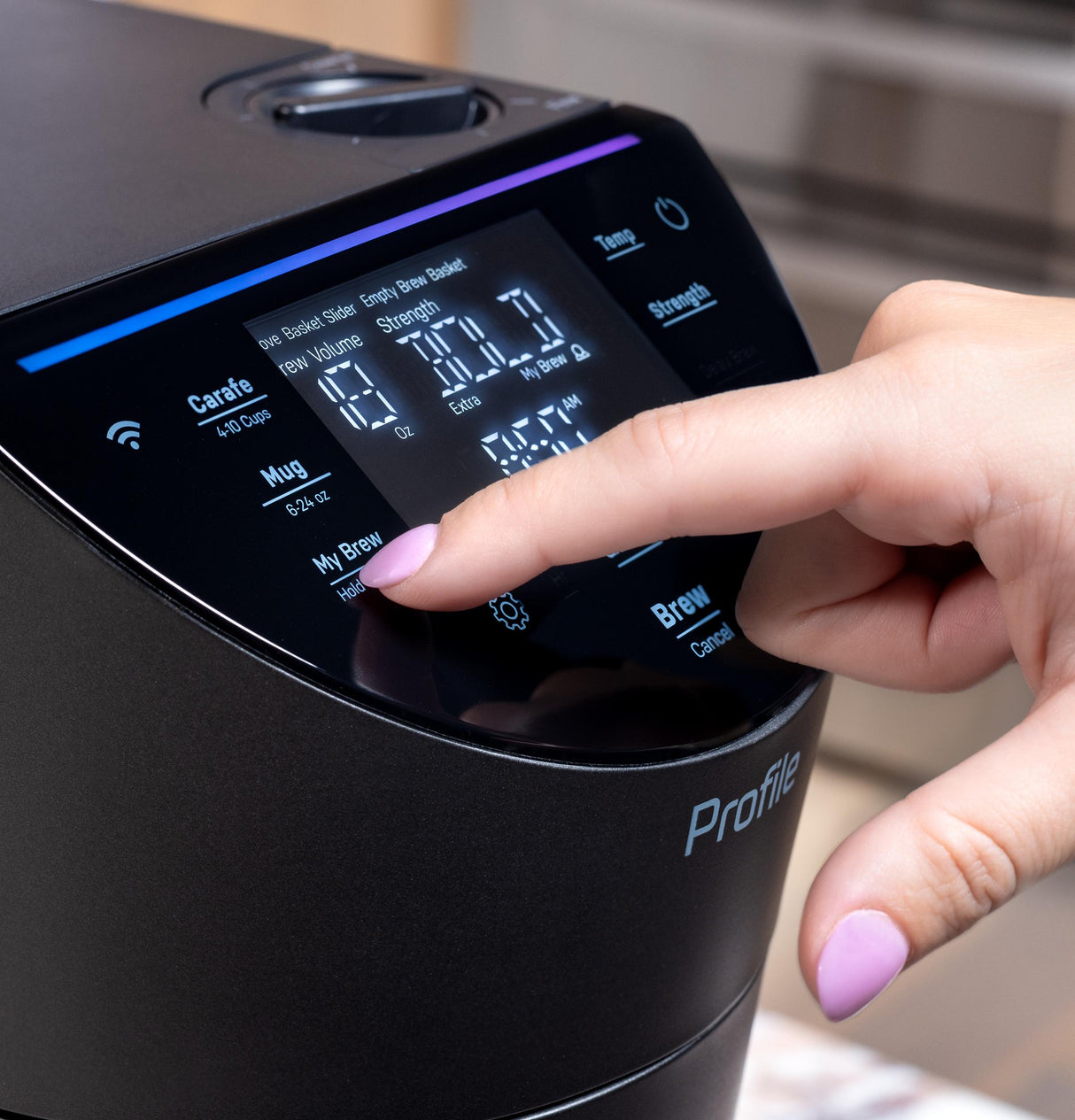 GE Profile™ Smart Grind and Brew Coffee Maker with Podless Single Serve