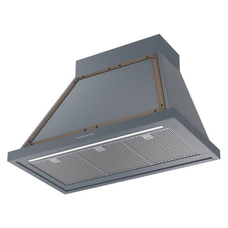 ILVE UANB36BGB Nostalgie Noblesse 36 inch Range Hood (Blue Grey, Burnished)