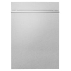 ZLINE 18 in. Compact Top Control Dishwasher with Stainless Steel Tub and Modern Style Handle, 52 dBa (DW-18) [Color: DuraSnow Stainless Steel]