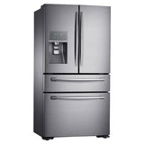 36" Wide, 23 cu. ft. Counter-Depth French Door Refrigerator with Sparkling Water Dispenser (Stainless Steel)