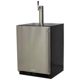 24-In Beverage Dispenser with Door Style - Stainless Steel, Door Swing - Left