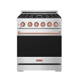 30 Inch Professional Liquid Propane With Precision Knob Control In Stainless Steel/rose Gold