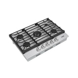 30 Inch Professional Gas Cooktop In Stainless Steel