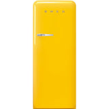 Approx 24" 50'S Style Refrigerator with ice compartment, Yellow, Right hand hinge