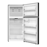 Verona VEFTF3018RBK 30 inch Top Freezer Refrigerator with 18.1 cu. ft. Total Capacity, LED Lighting, Reversible Doors, Gallon Door Storage, Recessed Handle, Energy Star (Black)