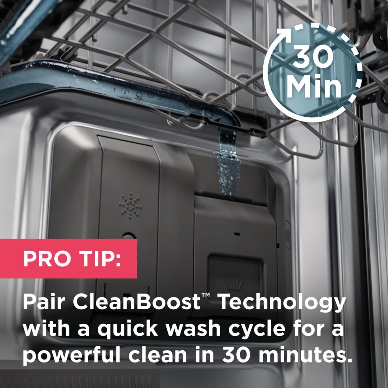 24" Stainless Steel Tub Built-In Dishwasher with CleanBoost™