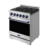 30 Inch Professional Liquid Propane With Precision Knob Control In Stainless Steel/blue