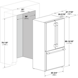 36" FRENCH DOOR FRIDGE