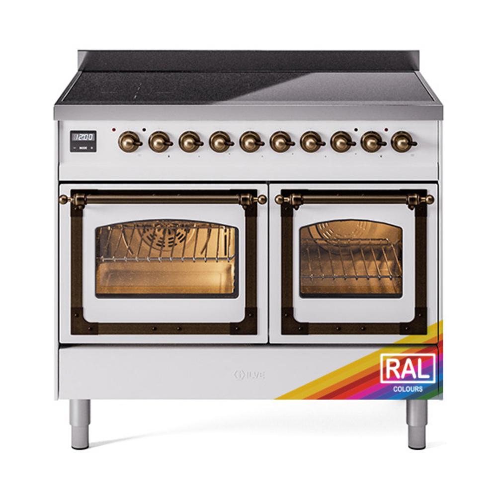 ILVE UNDI406NMPRAB Nostalgie II Noblesse 40 inch Induction Range (Triple Glass Door, RAL, Burnished)