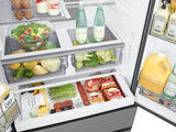 25 cu. ft. Mega Capacity Counter Depth 4-Door French Door Refrigerator with Four Types of Ice in Stainless Steel