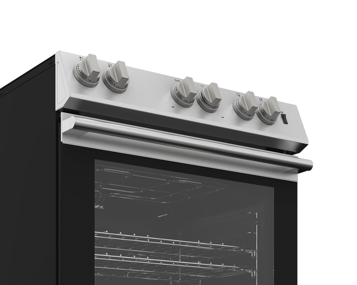 30" Stainless Steel Induction Range with Self Cleaning Oven