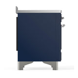 ILVE UMIB48NR3MBC Majestic III 48 inch Induction Range with 6 Elements, 5.02 cu. ft. Total Oven Capacity (Triple Glass Door, Midnight Blue, Chrome)